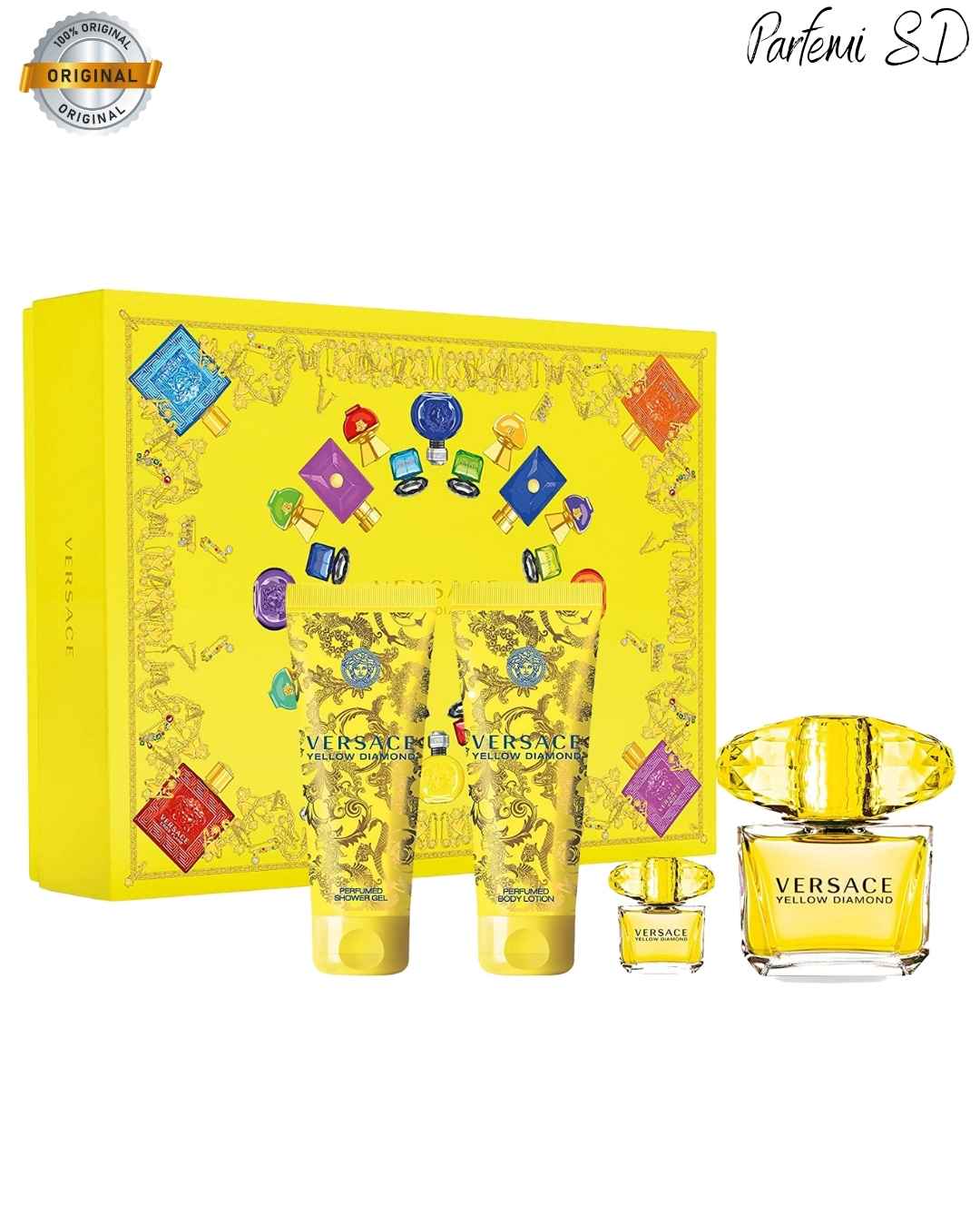Versace Yellow Diamond EDT SET 90+100+100+5ml Parfemi SD za zene